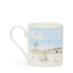 Coastal Boats Scene Mug