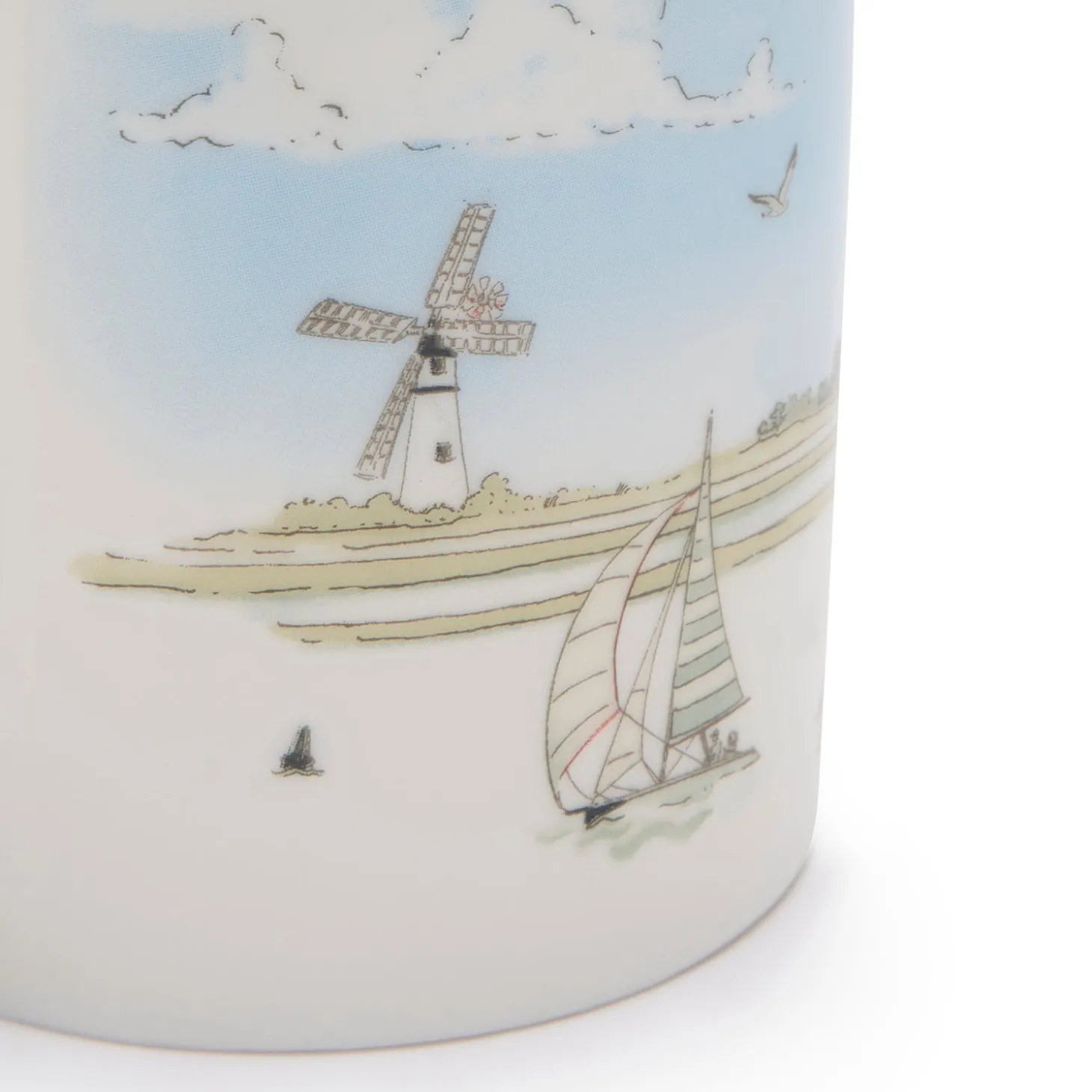 Coastal Boats Scene Mug