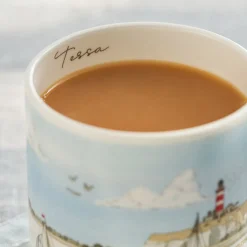 Coastal Boats Scene Mug