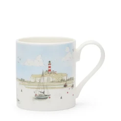 Coastal Boats Scene Mug