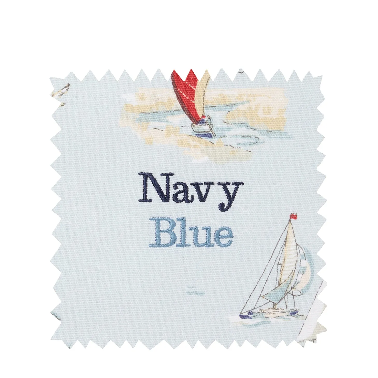 Coastal Boats Scene Tea Towel