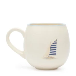 Coastal Boats Stoneware Mug