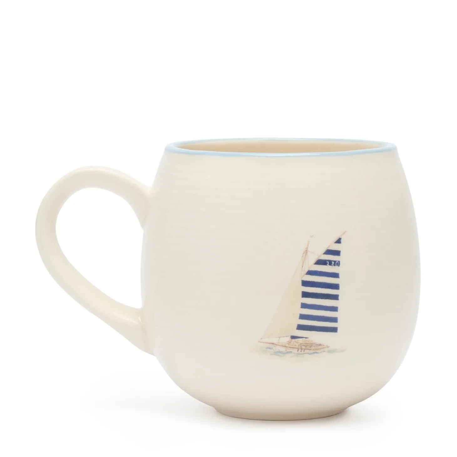 Coastal Boats Stoneware Mug