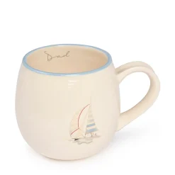 Coastal Boats Stoneware Mug
