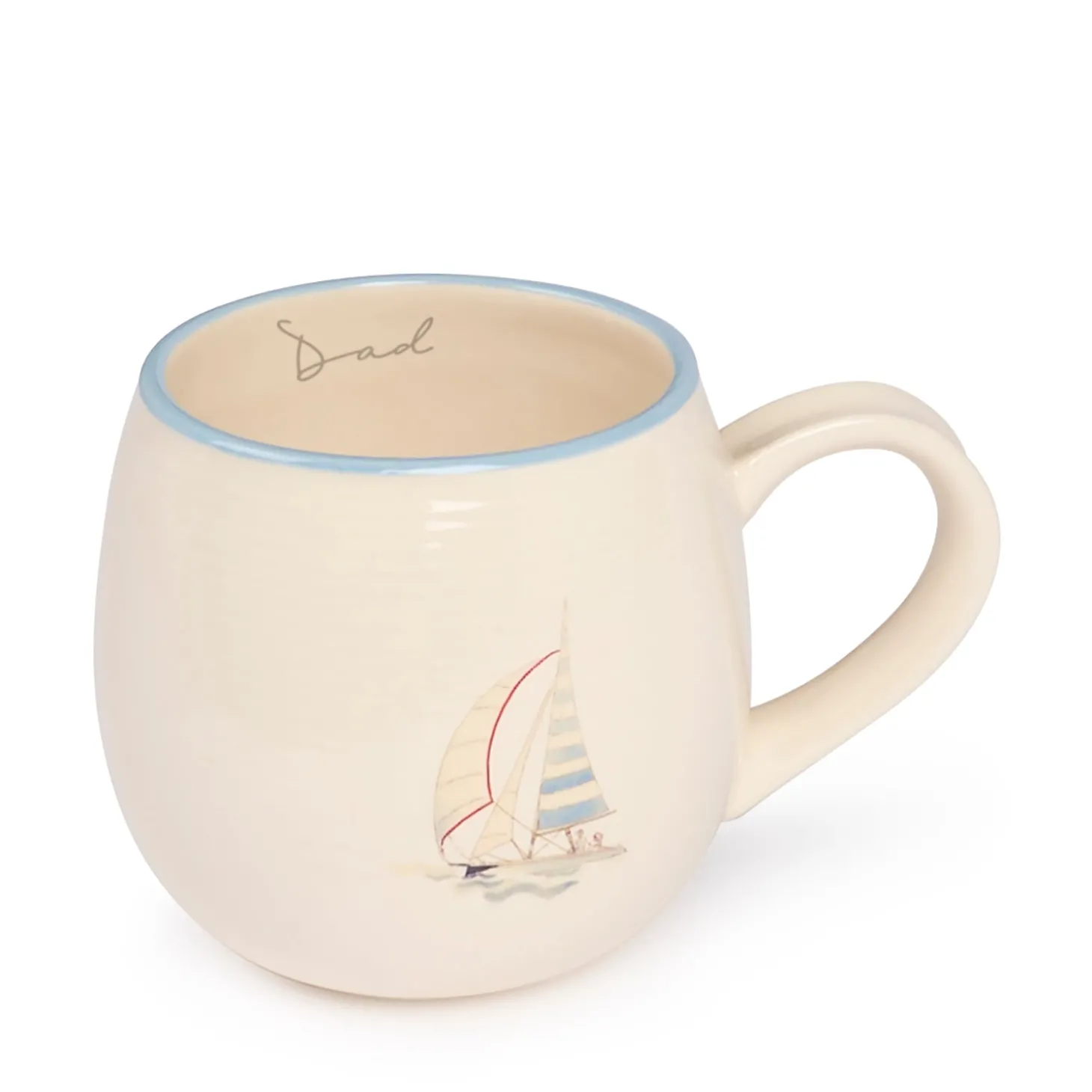 Coastal Boats Stoneware Mug