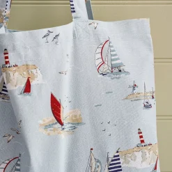 Coastal Boats Tote Bag