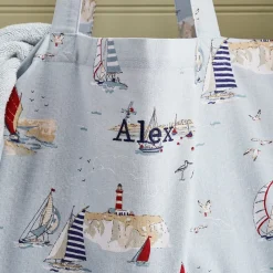 Coastal Boats Tote Bag