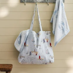 Coastal Boats Tote Bag