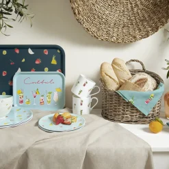 Cocktails & Strawberries Serving Tray - Large