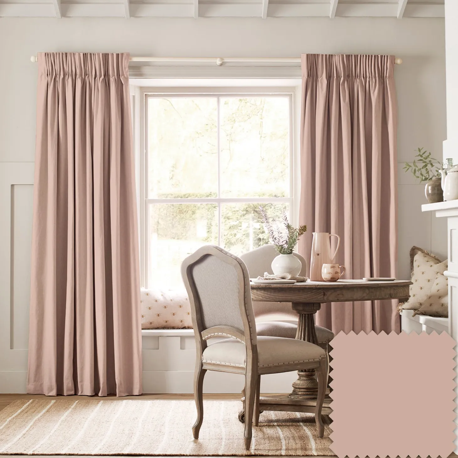 Cottesmore Blush Made to Measure Curtains