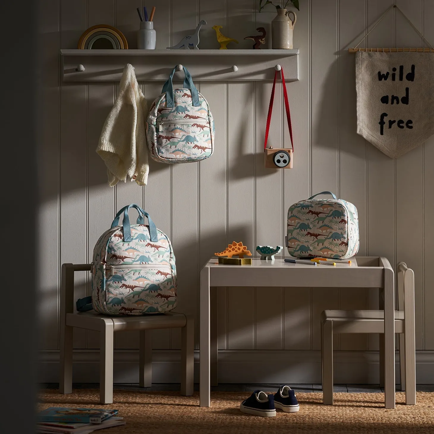 Dinosaur Camouflage Kids Lunch Bag