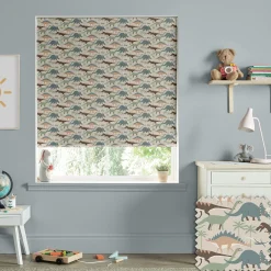 Dinosaurs Camoflauge Khaki Made to Measure Roman Blind