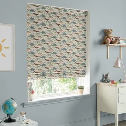 Dinosaurs Camoflauge Khaki Made to Measure Roman Blind