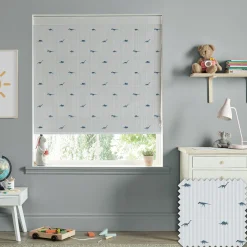 Dinosaurs Navy Made to Measure Roman Blind