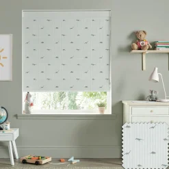 Dinosaurs Sage Made to Measure Roman Blind