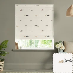 Doggy Daycare Off White Made to Measure Roman Blind