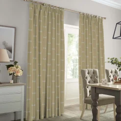 Dragonfly Deep Mustard Made to Measure Curtains
