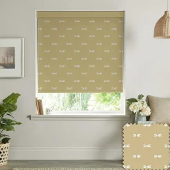 Dragonfly Deep Mustard Made to Measure Roller Blind