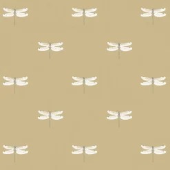Dragonfly Deep Mustard Made to Measure Roman Blind