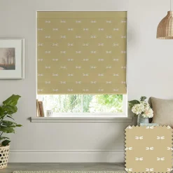 Dragonfly Deep Mustard Made to Measure Roman Blind