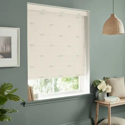 Dragonfly Duck Egg Linen Look Made to Measure Roller Blind