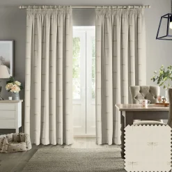 Dragonfly Gold Linen Look Made to Measure Curtains