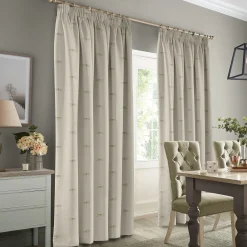 Dragonfly Gold Linen Look Made to Measure Curtains