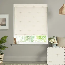 Dragonfly Gold Linen Look Made to Measure Roller Blind