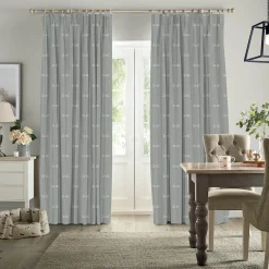 Dragonfly Grey Blue Made to Measure Curtains