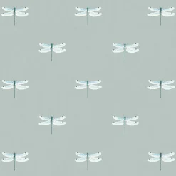 Dragonfly Grey Blue Made to Measure Roller Blind