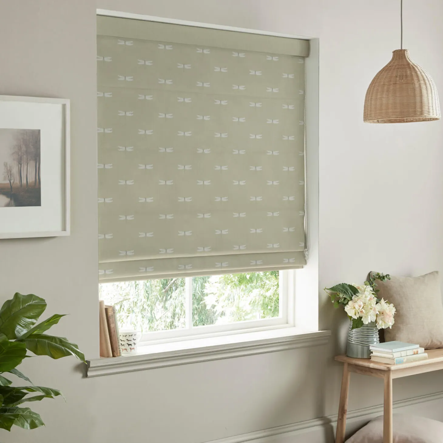 Dragonfly Sand Made to Measure Roman Blind