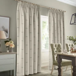 Dragonfly Teal Linen Look Made to Measure Curtains