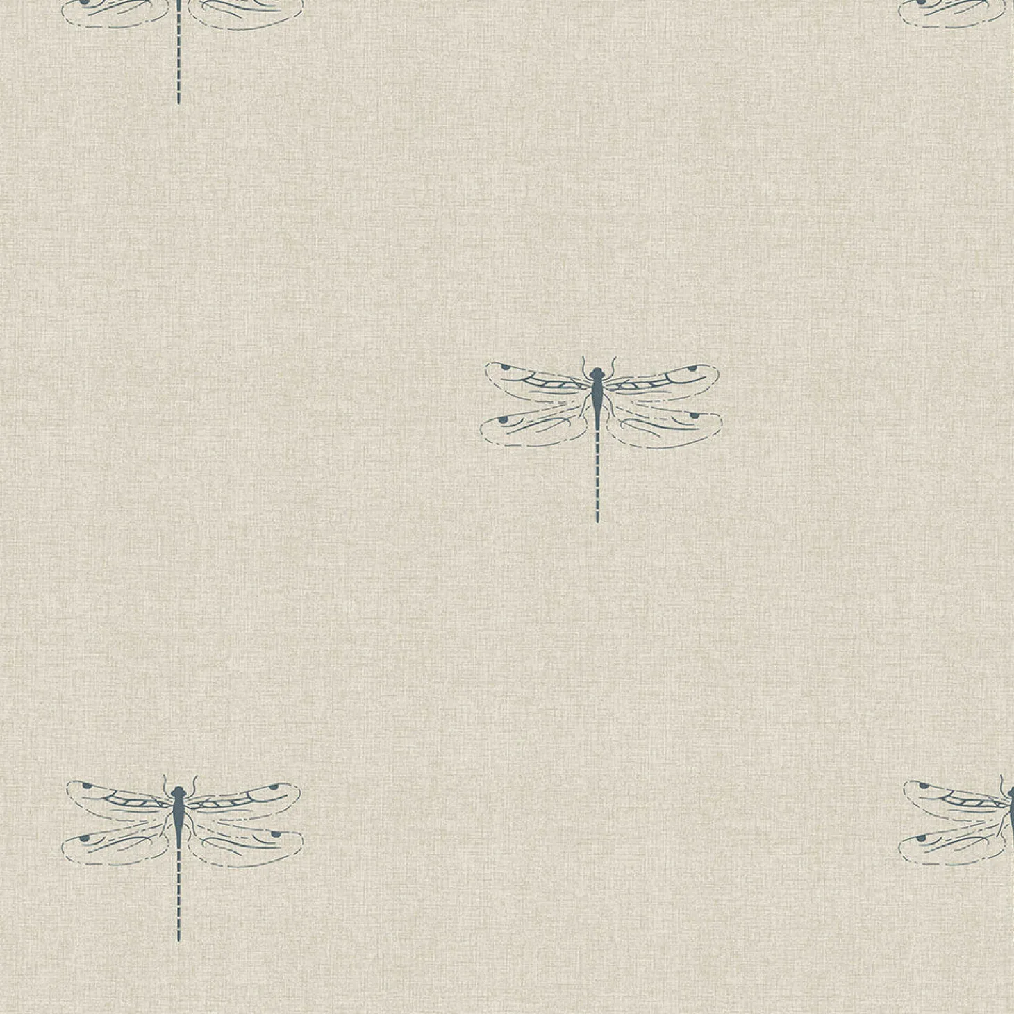 Dragonfly Teal Linen Look Made to Measure Roller Blind