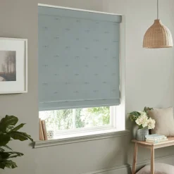 Dragonfly Teal Made to Measure Roman Blind