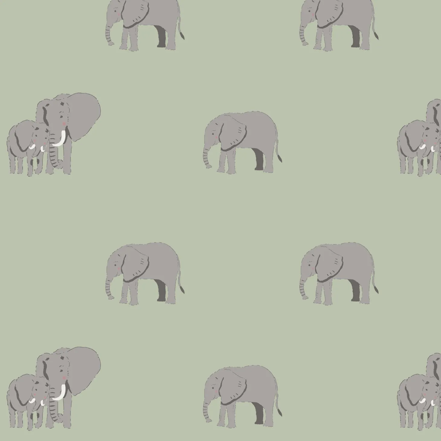 Elephant Sage Green Made to Measure Roman Blind