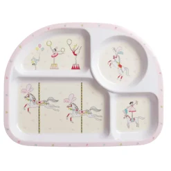 Fairground Ponies Kids Melamine Divider Plate