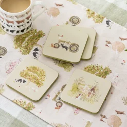 Farm Friends Coasters (Set of 4)