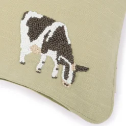 Farm Friends Embroidered Cushion
