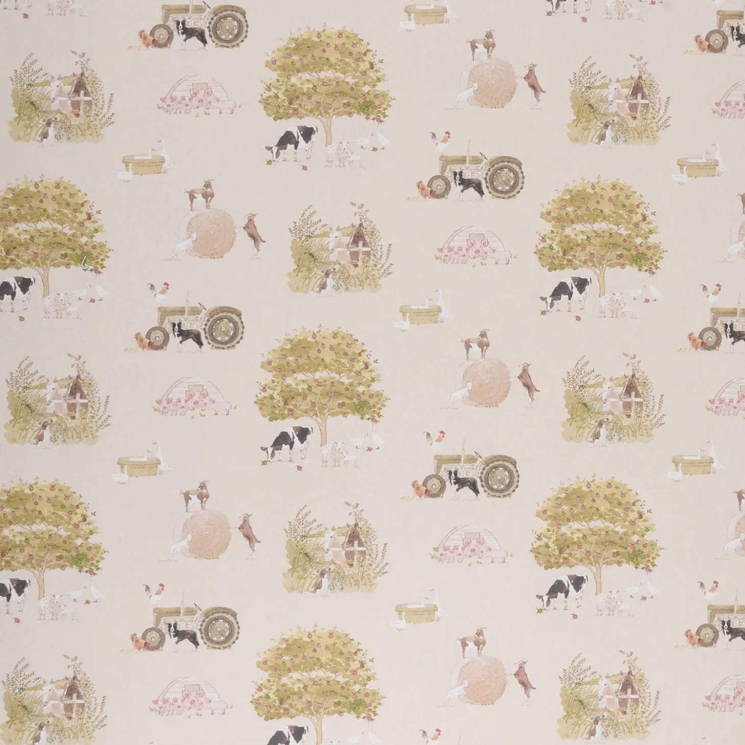 Farm Friends Fabric By The Metre
