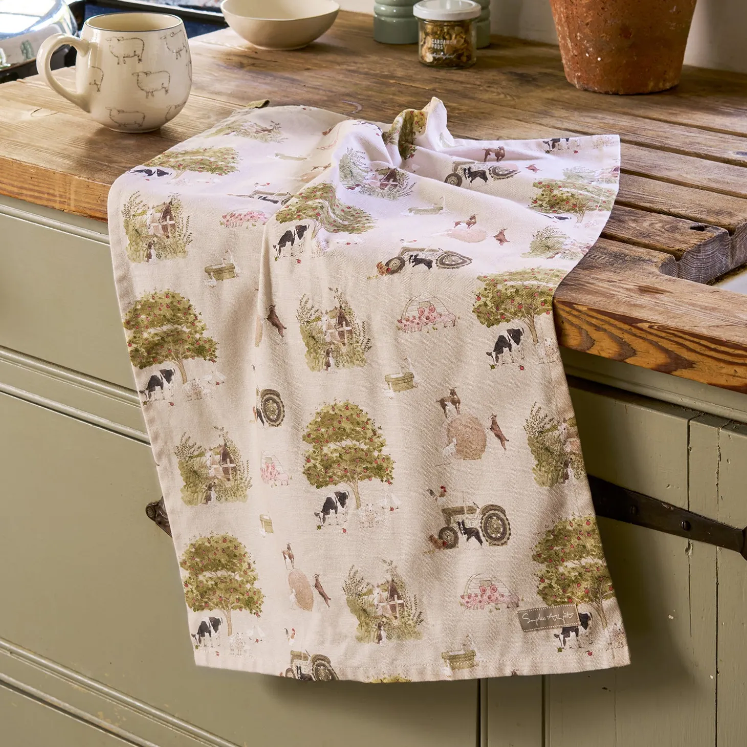 Farm Friends Tea Towel