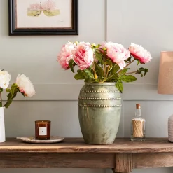 Faux Classic Pink Peony
