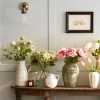 Faux Classic White Peony