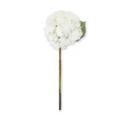 Faux Mophead Hydrangea - White