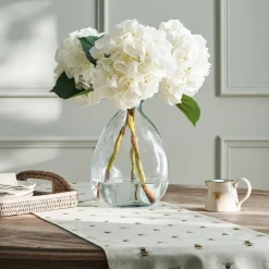 Faux Mophead Hydrangea - White