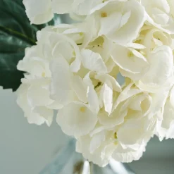 Faux Mophead Hydrangea - White