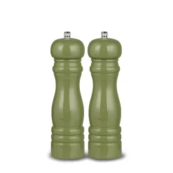 Forest Green Wooden Salt and Pepper Mills