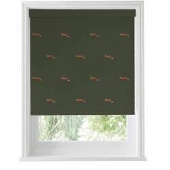 Foxes Forest Green Made to Measure Roller Blind