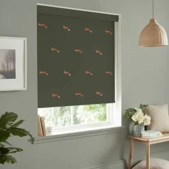 Foxes Forest Green Made to Measure Roller Blind