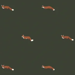 Foxes Forest Green Made to Measure Roman Blind