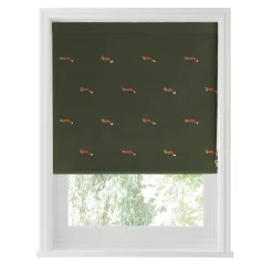 Foxes Forest Green Made to Measure Roman Blind